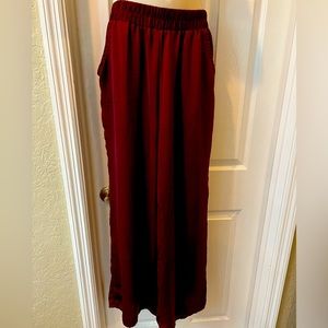 Satin Like wide leg pants